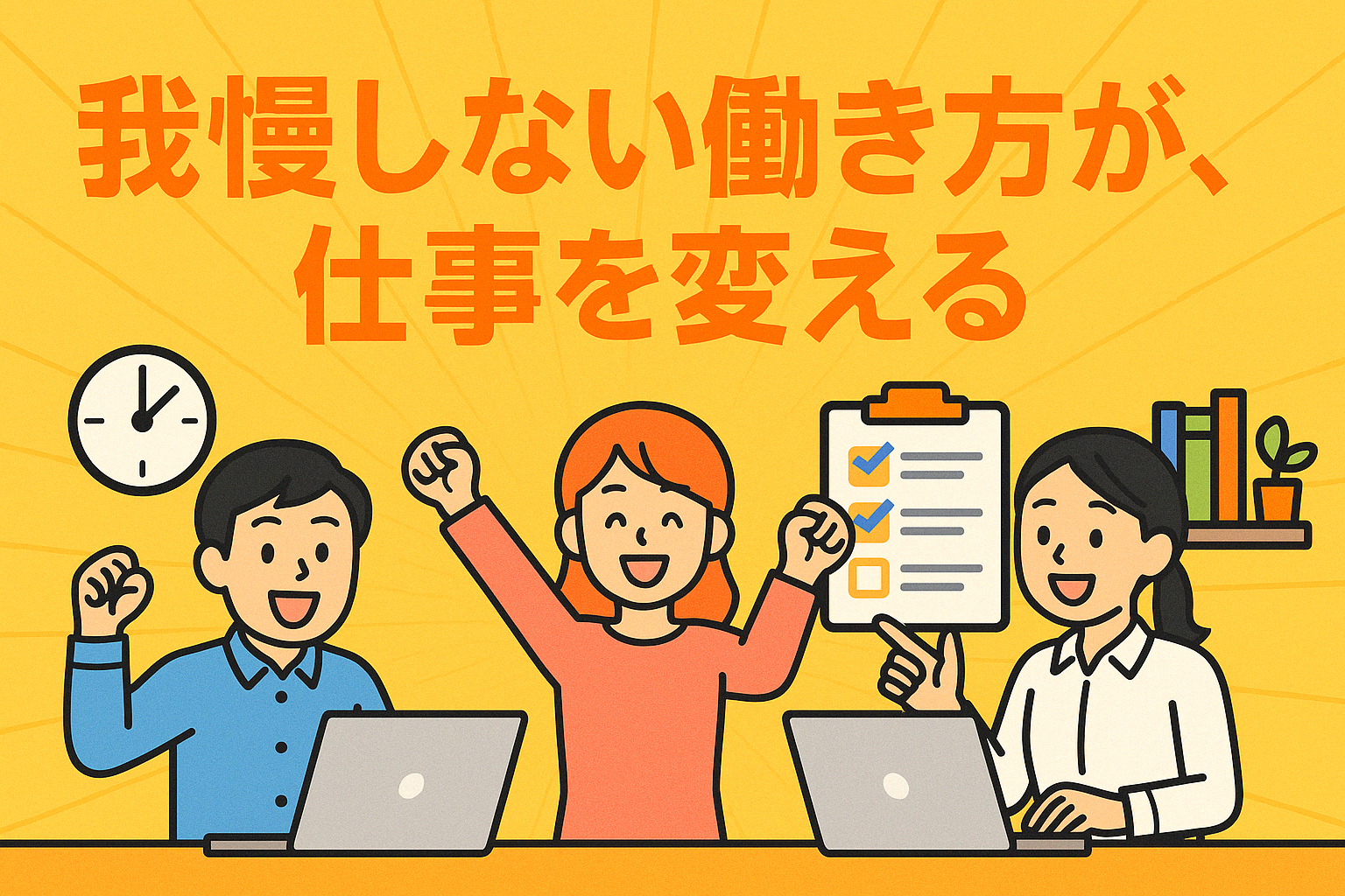 我慢しない働き方が、仕事を変える