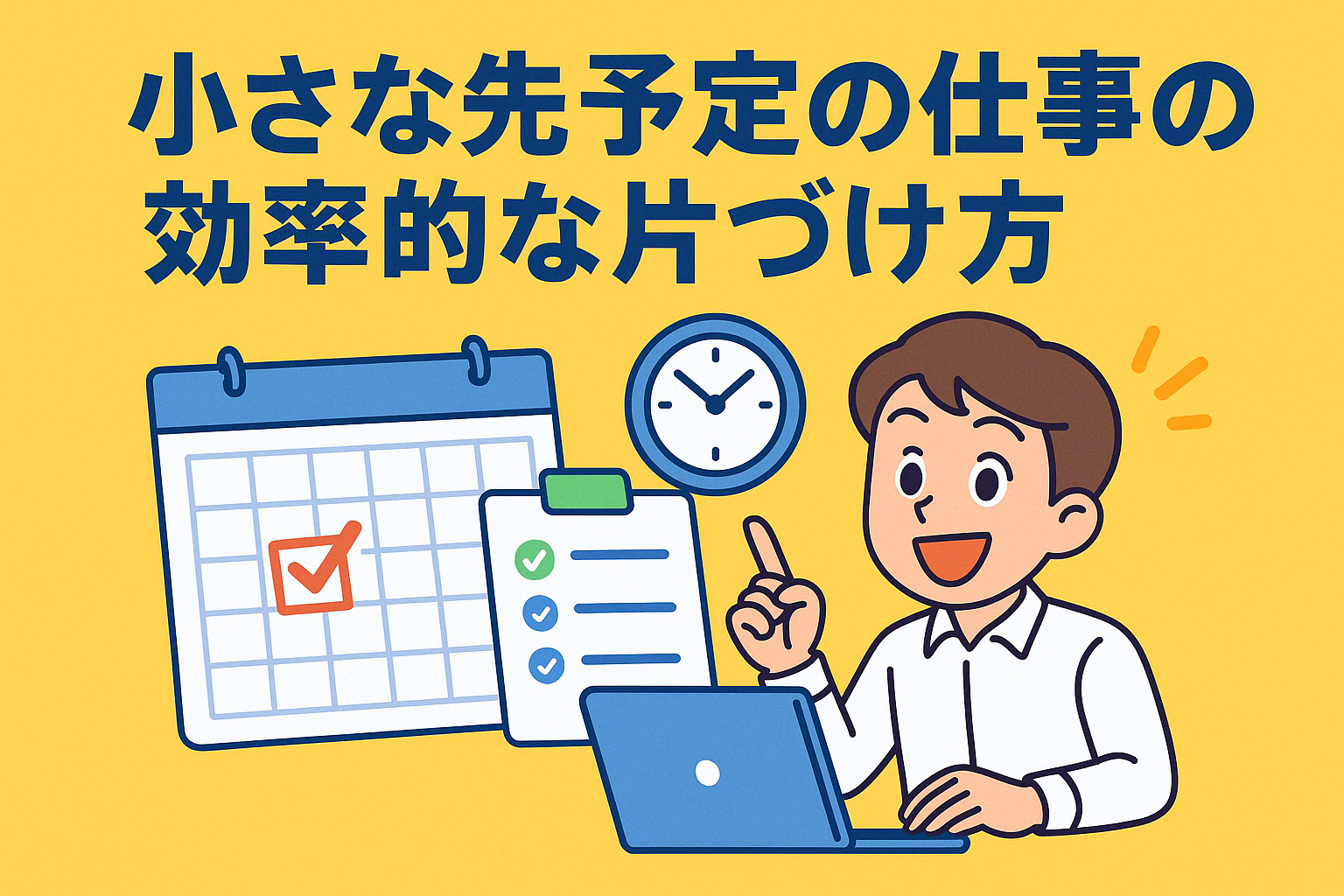 小さな先予定の仕事の効率的な片づけ方